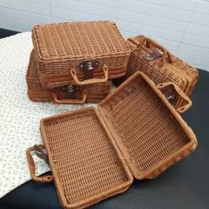 [SBD] 라탄가방 레트로 피크닉 바구니