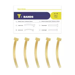 용 매트릭스 T 밴드 20개 단면 윤곽 금속 모양 수리 키트 작은 곡선