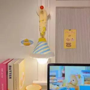 [데코] 홈이 블루 패브릭조명 무드등 수면등 수유등 무선 감성 캠핑 독서 버섯조명 침대독서등 화장대조명