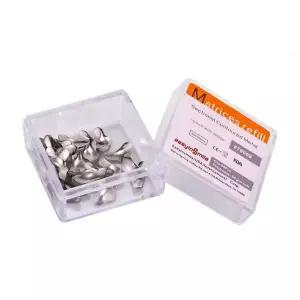 근위부 리필을 위한 매트릭스 밴드 50PCS 단면 윤곽 금속 시스템 50μm 레지 소형