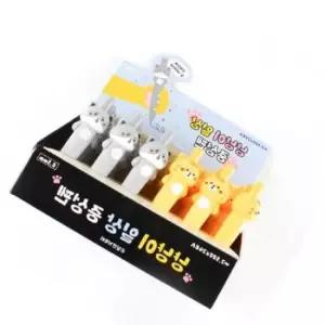 [문구] 냥냥이 일상 중성펜 귀여운 캐릭터 필기구 0.5 24개세트