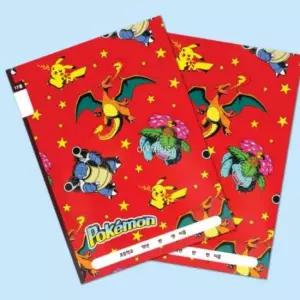 [문구] 17줄 무제 노트 8개입 세트 캐릭터 디자인 초등학생 필수 연습장 공책