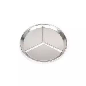 3분할 뷔페 원형 접시 24.7cm 스테인레스식판 스탠식판 캠핑용식판 간식쟁반 미니식판 스탠접시 나눔식판