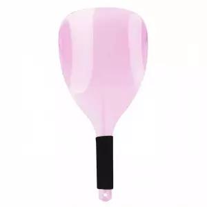 1PCS 프로 이발소 페이스 마스크 재사용 가능한 플라스틱 헤어드레싱 와 스펀지 손잡이 헤어스타일을 위한