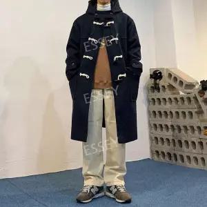 떡볶이코트 하프사이즈 모직 남자 후드 더플코트