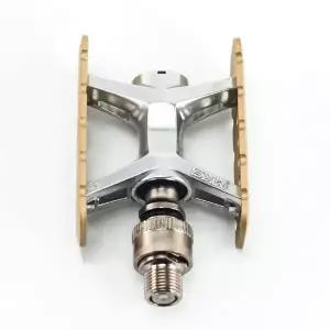 호환  Brompton 접이식 자전거 용 MKS PROMENADE EZY Pdeal 알루미늄 합금 바디 컵 및 콘 베어링 양면 플랫