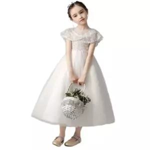 결혼식 놀이 행사 여아용 샤르망 비즈 롱드레스 유치원 13호 단일 상품