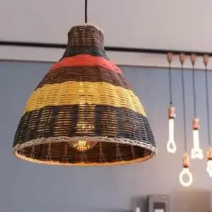 [Deco] 팬던트 1등 라탄 펜던트조명 주방천장등 라탄조명 라탄조명갓