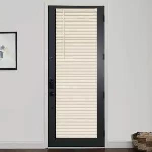 라즈블라인드 1인치 문용 비닐 미니 프라이버시를 위한 무선 도어 현관문 파티오 사이드라이트 유리문용