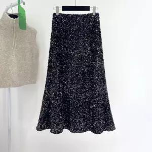 댄스치마 여름스팽글 라인 라틴 스커트 댄스스포츠