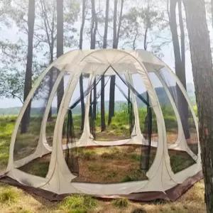 원터치 투명 파이어 화목난로 텐트 돔 쉘터 가림막