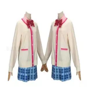 아키야마 미즈키 코스프레 컬러풀 무대 의상 코스튬 세트