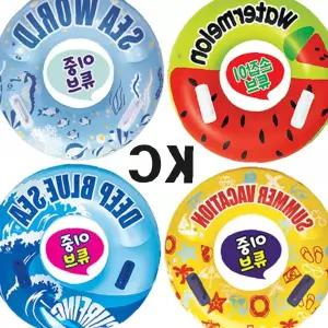 다양한 과일 디자인 원형 수영 튜브 65 70 75 80 86 100 120cm