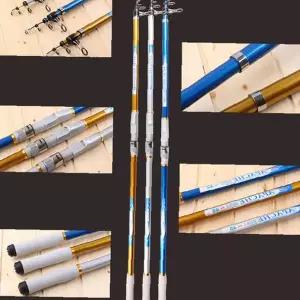 휴대용 텔레스코픽 낚시대 메탈가이드 접이식 구조 민물 바다 계곡 강 전용 휴대