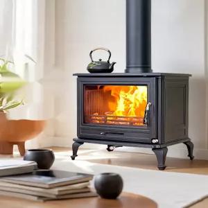 주물패치카 장작 난로 팬션 북유럽 벽난로 화목 난방 농막 난로본체만