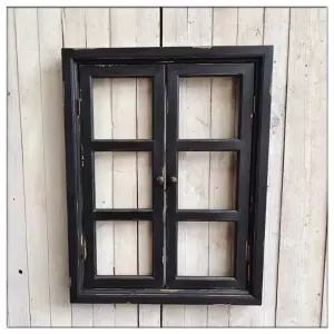 인테리어 창문 나무 프레임 가짜 레스토랑 복고 감성 틀 카페 벽걸이 창문