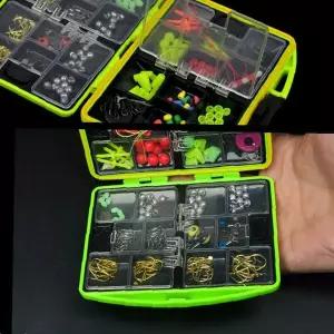 민물 바다 낚시 채비 보관 24종 세트 원터치 여닫이 태클함 루어 미끼 정리