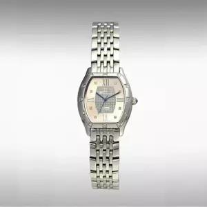 카리타스 고품격 천연 다이아몬드 로즈골드 다이얼 여자 명품 예물 선물 고급 타원형 메탈 손목 시계 / C130F 