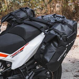 유니버설 오토바이 18/28/48L 방수 여행용 가방 사이드백 야마하 혼다 가와사키용 패니어 백