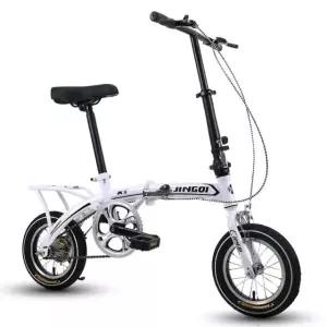 접이식 자전거 스프린터 운동용 미니벨로 성인용 바퀴작은 14인치 로우엔드 화이트