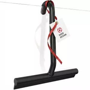 대형 후크가 내장된 파워랜드 올인원 실리콘 샤워 스퀴지 145° 인체공학적 손잡이 및 유리문 욕실 거울