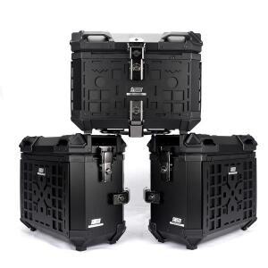 범용 오토바이 알루미늄 합금 35L 사이드 박스 방수 충돌 방지 트렁크 퀵 릴리스 3