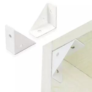 다리보강판 삼각브라켓 책상 모서리 화이트 화이트삼각브라켓