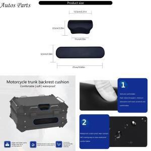 57B 쉬운 설치 오토바이 22L 용량 탑 케이스 수하물 쿠션 패드, 승객의 편안함을 위한 편안한 등받이 포함