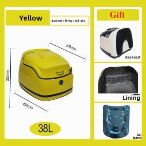 푸조 트렁크 개조 스쿠터 150에 적합한 오토바이 리어 등받이 및 테일스톡 포함, 오리지널 색상