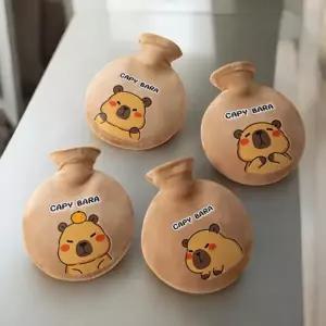 겨울 보온 온주 수족냉증 휴대용 귀여운 보온 물주머니 온수 커버 주머니형 필수품 겨울철 캠핑 워머 원단