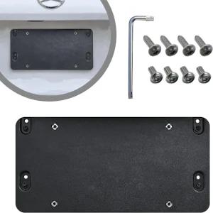 메르세데스-벤츠 GLC 2016-2024용 후방 플라스틱 범퍼 번호판 브래킷 홀더 세트 8개의 고유 나사 볼트 및