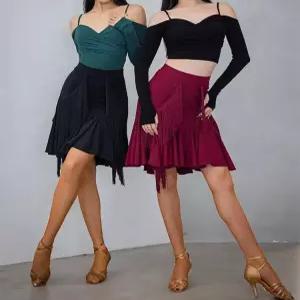 태슬 스커트 피쉬테일 밸리복 밸리댄스 라틴 S 라인댄스