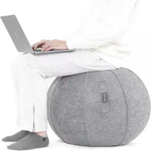 ANC POP 요가볼 운동 볼 미끄럼 방지 안정 체어 25인치 헤비 듀티 대형 짐볼 커버 포함 피트니스 밸런스 및