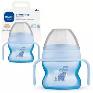 MAM 스타터 컵 카운트 시피 부드러운 스필 프리 스파우트 및 미끄럼 방지 손잡이가 있는 드링킹 4개월 이상