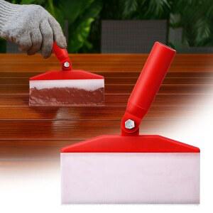 얼룩 패드가 작동합니다 있는 브러시는 위한 울타리용 목재 표면을 도구 조절 야외 함께 폴과 데크 내구성 패드 울타리 손잡이 가능한 페인트 연장 피켓