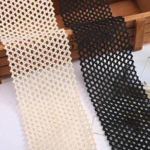 폭6, 2야드, 메쉬 코튼 레이스, 베개, 담요, 소파 쿠션 장식 액세서리, DIY 모자, 속옷 블랙, 베이지