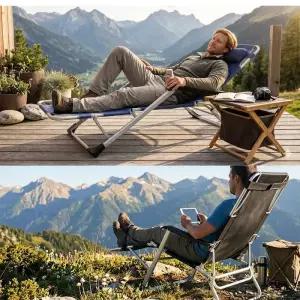 NEW특대형 침대의자 모듈각도조절 접이식의자 야전침대