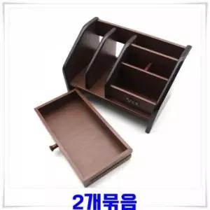 [문구] 원목 데스크 정리함 사무용 책상 정리함 오거나이저 수납함 서랍함 문구