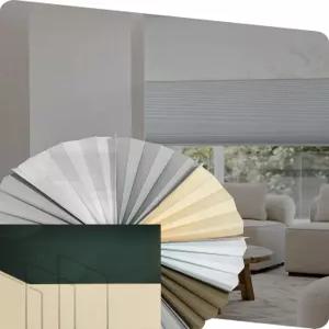 Yoolax 스마트 모터 주 셀룰러 음영 암막 및 광 필 벌집 블라인드 윈도우용 자동 멀티컬러 패브릭