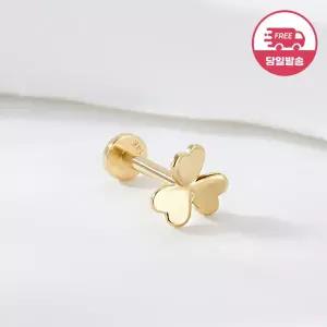 [비앤비골드] 당일발송 14K 하트 플라워 인터널 라블렛 피어싱 한쪽 JAE42476