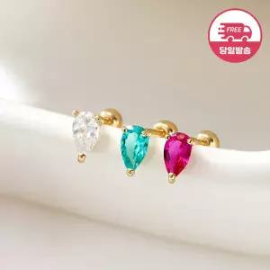 [비앤비골드] 당일발송 14K 티어 드롭 물방울 피어싱 한쪽 JAE42470