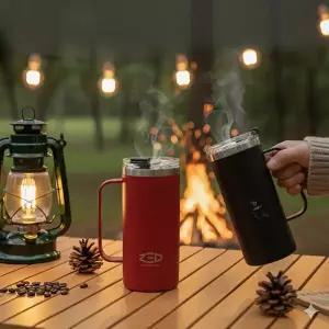 제드 텀블러 캠핑컵 사무실 물컵 커피타임420 보온 보냉 1개