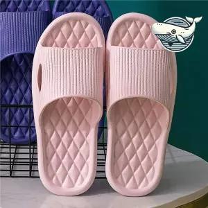 부드러운 핑크 욕실 슬리퍼 편안한 실내화 두
