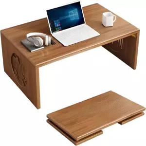 접이식 바닥 커피 테이블 일본 대나무 휴대용 거실 낮은 다용도 다다미 명상 티 가정용 나무 책상 사무실