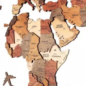 입체 세계 지도 대형 벽장식 회의실 디자인 나무 3D