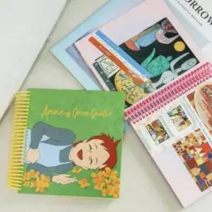 [문구/오피스] 패키지훼손 캐릭터 컬러 스프링 노트 유선 공책 연습장 학생 필기용 노트 기록장 문구