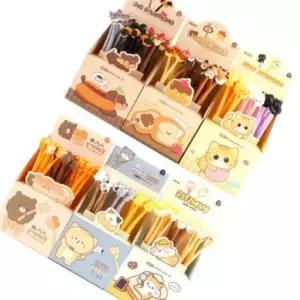 [문구/오피스] 쪼꼬미 중성펜 흔들이 필기구 캐릭터 미니 피규어 24개세트