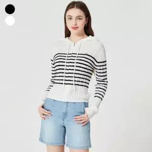 [게스]여성 후드 스트라이트 스웨터 집업 OO1S2671 740276