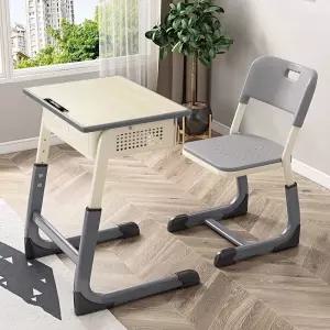 책상 학원 의자 오크 공부방 학교 책걸상 학원용