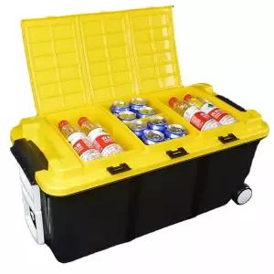 트렁크 정리함 차량용 수납함 자동차 바퀴 카니발 박스 보관함 75L 바퀴형